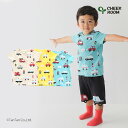 【50%OFFセール】半袖Tシャツ 働く車 男の子 女の子 キッズ トップス アイボリー イエロー ブルー 80-130cm CHEEK ROOM チークルーム【K】【新作】【2502】【56】