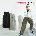 【30%OFFセール】LOVETOXIC ラブトキシック 2WAYハーフカーゴパンツ ロングパンツ女の子 キッズ ジュニア 撥水 無地 ホワイト カーキ ブルー...
