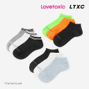 【30%OFFセール】ラブトキシック 3足setスニーカー丈ソックス LTXC 靴下 女の子 キッズ ジュニア スニーカー丈 20-25cm LOVETOXIC...