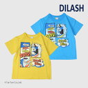 半袖Tシャツ 男の子 ベビー キッズ トップス シャーク柄 ターコイズブルー イエロー 80-140cm ディラッシュ【K】【新作】【2502】【58】