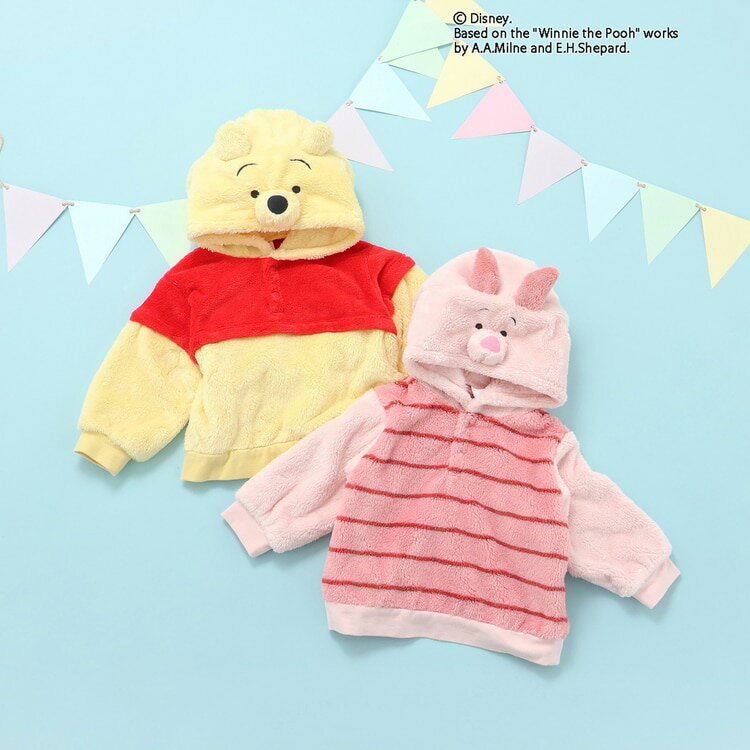 樂天商城 - 【25日限定！当店20倍＋楽天カード4倍】【10％OFFセール】くまのプーさん パーカー フーディー 80-130cm キッズ 子供服 男の子 女の子 apres les cours アプレレクール【G】【2503】【65】