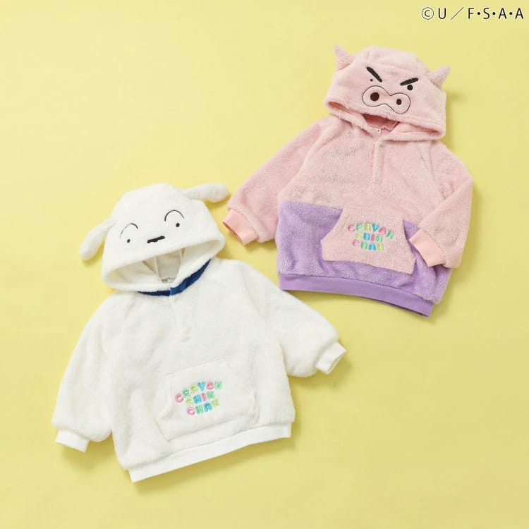 樂天商城 - 【25日限定！当店20倍＋楽天カード4倍】【10％OFFセール】パーカー クレヨンしんちゃん 80-130cm キッズ 女の子 男の子 子供服 シロ ぶりぶりざえもん apres les cours アプレレクール【G】【2503】【66】