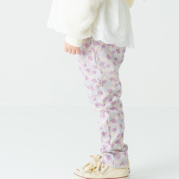 【20％OFFセール】ハート・うさぎ花柄裏シャギーパンツ 長パンツ 80-140cm 女の子 キッズ 子供服 La poche biscuit ラポシェビスキュイ【K】【2503】【66】 tstyle-10019456 T-STYLE STORE サンプル画像3