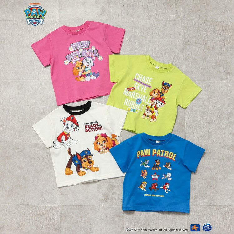 樂天商城 - パウパトロール 半袖Tシャツ 80-130cm 男の子 女の子 総柄 Tシャツ 半袖 子供服 apres les cours アプレレクール【K】【新作】【2602】【69】