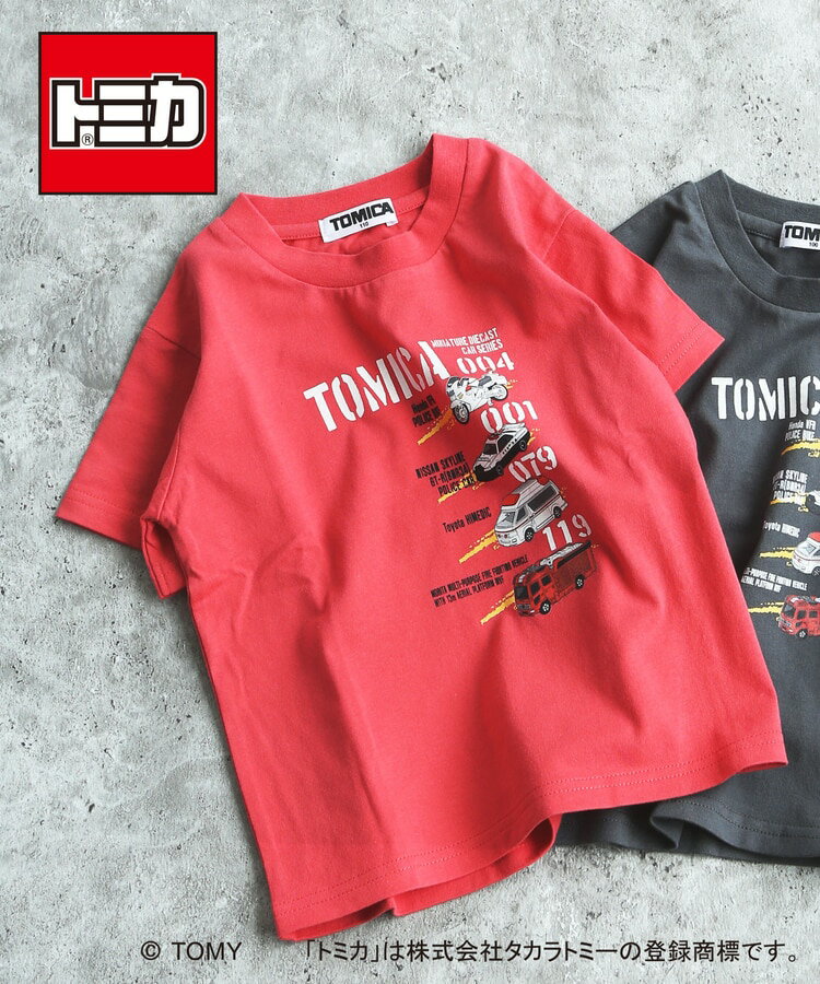 樂天商城 - 【25日限定！当店2倍＋楽天カード4倍】半袖Tシャツ トミカコラボ TOMICA 緊急車両 男の子 キッズ 子供服 80-130cm ディラッシュ DILASH【K】【新作】【2602】【70】