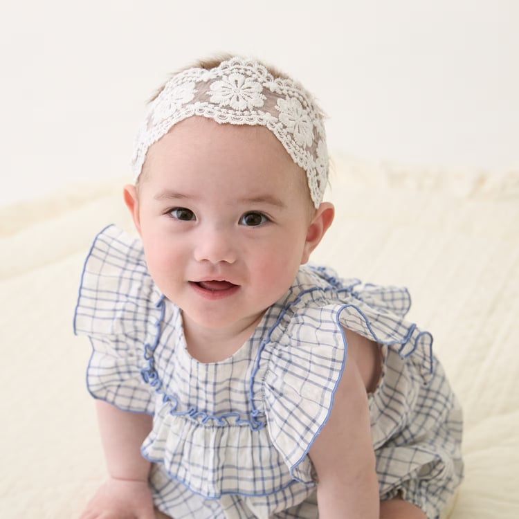 petit main プティマイン カバーオール チェックフリル ベビー 70-80cm ロンパース 女の子 ギフト【K】【新作】【2602】【70】