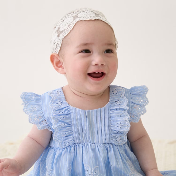 ロンパース ワンピース風 オーバーレース プティマイン ベビー 70-80cm カバーオール 女の子 ギフト petit main【K】【新作】【2602】【70】