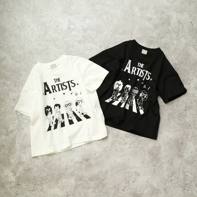 Rakuten - アビーロード風 バンドマン柄Tシャツ 半袖 子供服 キッズ 半袖Tシャツ 男の子 女の子 100-140cm DILASH ディラッシュ【K】【新作】【2602】【72】