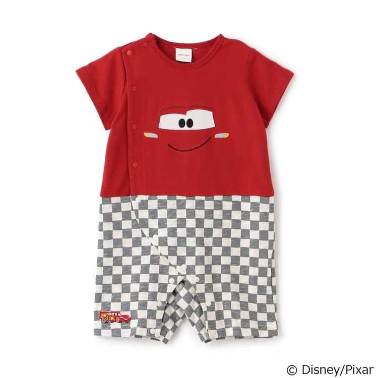 【Disney/Pixar】ベイマックス カーズ カバーオール ベビー プティマイン 男の子 70-80cm ロンパース 子供服 petit main【コラボ】【K】【新作】【2602】【72】