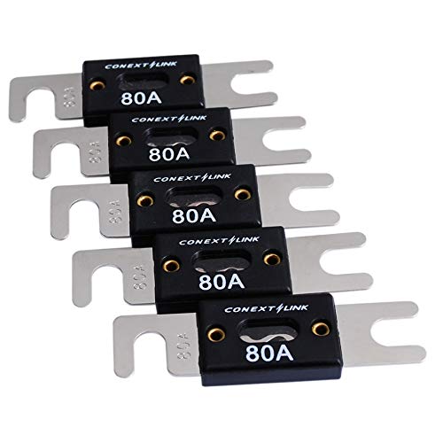 樂天商城 - Conext Link ニッケルANLヒューズ 80 100 150 200 250 300 アンペア 5パック 80 Amp ANL80-5