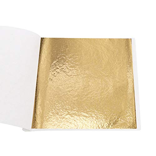 Rakuten - KINNO 金箔シート フェイク 金メッキ DIY 手芸 8*8.5cm 100枚セット (B ゴールド)