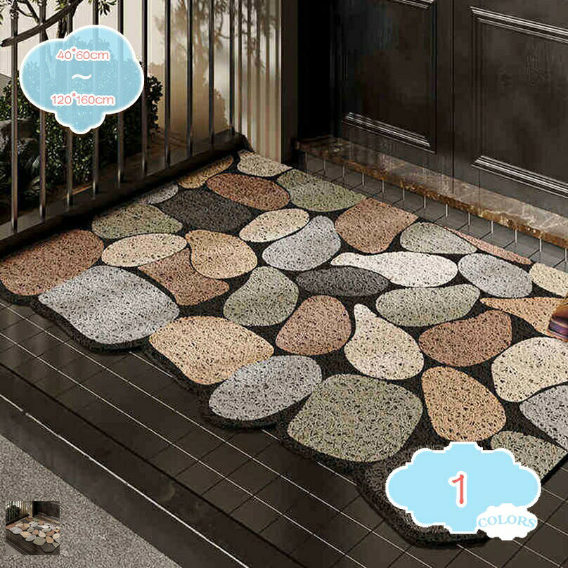 メイン素材：PVC素材：PVCサイズ：約40*60cm 50*80cm 60*90cm 80*120cm 90*120cm 100*120cm 120*140cm 120*160cm機能：吸水速乾、デコレーション、滑り止め、防音、泥落とし、除塵、オールシーズン対応お家の印象は玄関から始まり、これ一枚だけで玄関周りのおしゃれ度がぐんっとアップ！薄型でかさばらず敷き場所を選びません。【玄関マット 泥落とし】表面は砂や土を落としやすいザラザラ素材。靴底についた泥、砂などの汚れをよく落とし、屋内を清潔に保ってくれます。ドアマットは雨、雪、砂、泥など様々な天候に耐え、色褪せしにくい仕様で、屋内外どちらでも安心してお使いいただけます【使う場所が広い】多用途マットです！ドアマット、階段マット、玄関マット、キッチンマットなどのインテリアマット等、様々な使い道でご利用いただけます。飲食店や美容院、学校、公共施設、レジャー施設といった店舗など、業務用として最適です。【滑り止め】 マットはラバーの生地で、十分の重さがあり、あちこちに移動する心配はありません。裏地には、しっかりとずれないゴム裏地を加工します。人通過ラッシュの時も、よく耐え、ずれる心配はありません。この二つの要素で、マットの滑り止め性能が抜群になります。【簡単に掃除】日常清掃としては掃除機やほうきの使用、もしくは裏面を軽くたたいマットを揺らすことで十分です。特に泥汚れが目立つ場合は、ブラシやホースを使って水で洗い流すのもよろしいです。商品の特徴★家に入る前に埃やゴミを落としてくれるのは玄関マットの役目だけではなく、毎日家族を送り出したり、大切なお客様を最初に出迎えるのも玄関ですよね。★裏面には高密度の小さな丸模様に施された、この形が強力な吸着力を発揮して、床にピタッと吸着するんですので、小さなお子様やペットがいるご家庭でもご使用になりやすくなっております。★品質良い材料を使って、丈夫で、踏み心地もよし、耐磨耗性、耐久性、吸水性、色落ちなし、毛も落としにくいです。★薄型仕様で、あらゆるドアの開閉の邪魔になりません。また、つきずき防止にもなります。細かい泥落としや吸水用にお使いください。毛足が短いのでゴミが絡みにくく、日常のお手入れは掃除機をかけるだけで十分です。★お手入れ簡単、丸洗いもOKです。弊店の玄関マットは屋外用と室内用、ご自宅用と業務用は全部OKです。一般住宅、企業、オフィス、会社、ビル、学校、幼稚園、保育園、店舗、病院、クリニックなど幅広くお使いいただけます。★総合的な魅力を実現するために、本製品は耐摩耗性、耐久性、防汚性および適合性を兼ね備えて開発された製品です。用途：業務用、家庭用、店舗、玄関、屋外、エレベーター、ロビー、ベランダ、ドア、贈り物、その他商品の仕様表面材質：PVC 裏面：滑り止め加工サイズ：約40*60cm 50*80cm 60*90cm 80*120cm 90*120cm 100*120cm 120*140cm 120*160cmカラー：ホワイト 白 グレー ライトブラウン レッド 赤 ワインレッド ブラック 黒 グリーン ブルー ワインレッド 茶色 ブラウン ネイビー オレンジ注意事項商品写真はできる限り実物の色に近づけるよう撮影しておりますが、お客様のお使いのモニター設定、お部屋の照明等により実際の商品と色味が異なる場合がございます。手作業による測定のため、1 - 3cmの誤差があります。予めご了承ください。検索キーワード：ドアマット 大判 玄関マット 屋外 吸水速乾 室内 滑り止め 業務用 ウェルカム マット シンプル 泥落とし 吸水 滑り止めマット ラグマット 洗える 家庭用 フロアマット 防臭 水洗い 防ダニ 防カビ 玄関 北欧 げんかんまっと 玄関まっと 屋内 北欧風 おしゃれ 薄型 洗面所 速乾性 吸水性 耐摩耗性 ベランダ 屋内用玄関マット 長持ち プレゼント ギフト以下の用語は検索参考用であり、商品内容の詳細説明ではございませんバスマット すのこ 折りたたみ 折り畳み 木 大きめ lサイズ 足拭きマット お風呂 かわいい 滑らない あしふきマット 業務用 滑り止め 乾燥機 速乾 吸水 洗える 浴室 玄関チェアマット チェア デスクチェア ダイニングチェア デスク 滑り止め カーペット クリア クリアマット ダイニング ダイニングテーブル ダイニングマット 保護マット玄関マット 室内 北欧 65 おしゃれ グレー 大きめ モダン 天然素材 洗える ふかふか 日本製 30 犬柄 猫 小さめ ベージュ 猫柄 犬 ネコ ネイティブ ネイビー ドアマットマット 床 チェアマット 椅子 デスクマット 透明 おしゃれ 傷防止 アウトドア シート フローリング ジョイントマット フロアマット 屋外 床暖房対応 畳 防音 ゲーミング