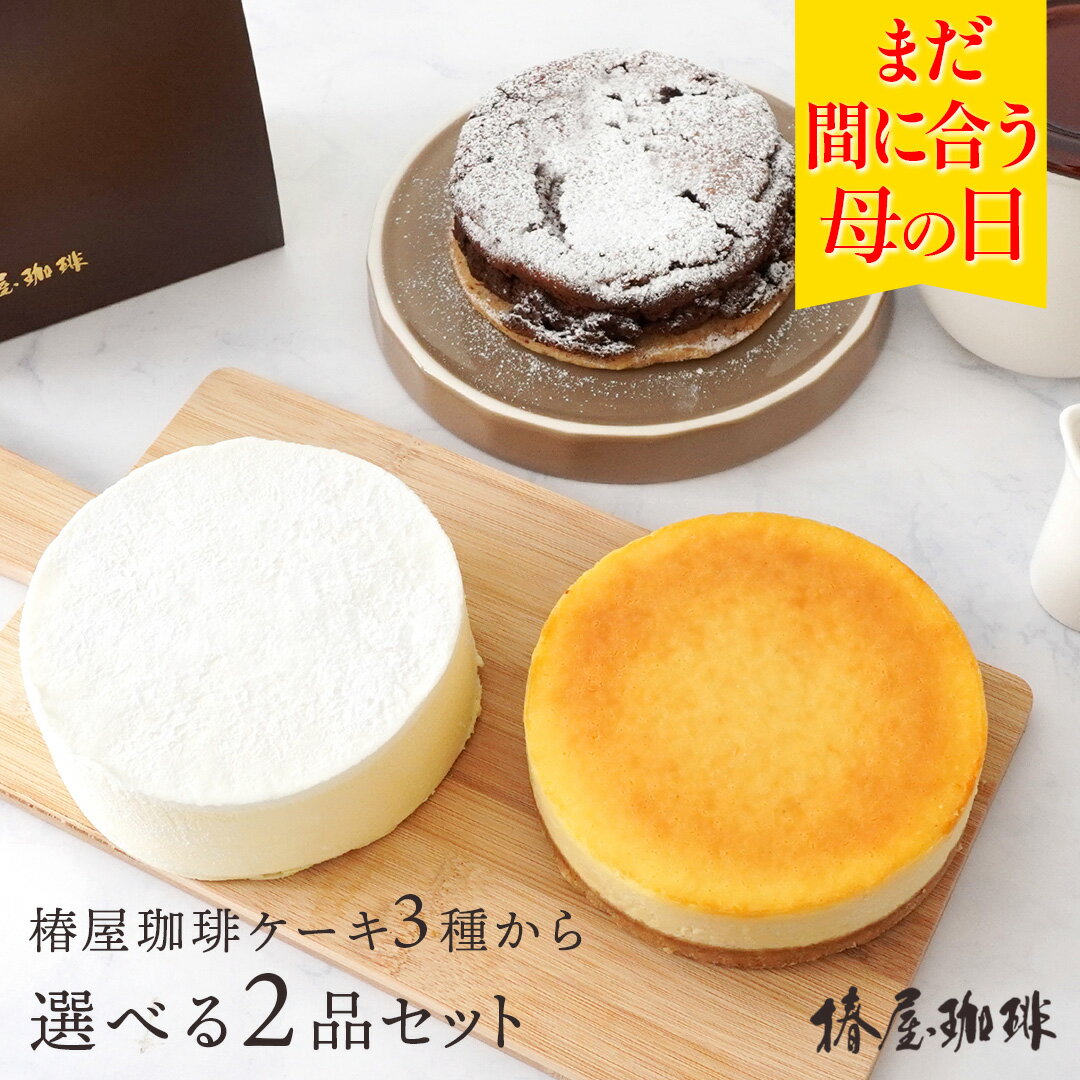 ベイクドチーズケーキ まだ間に合う 母の日 「 選べる 2個セット 椿屋珈琲 ケーキ 」 ベイクドチーズケーキ レアチーズケーキ ガトーショコラ チーズケーキ 送料無料 お取り寄せスイーツ お菓子 洋菓子 食品 母の日 プレゼント 食べ物 実用的 スイーツ 母の日 ギフト コーヒー オシャレ 母の日2024