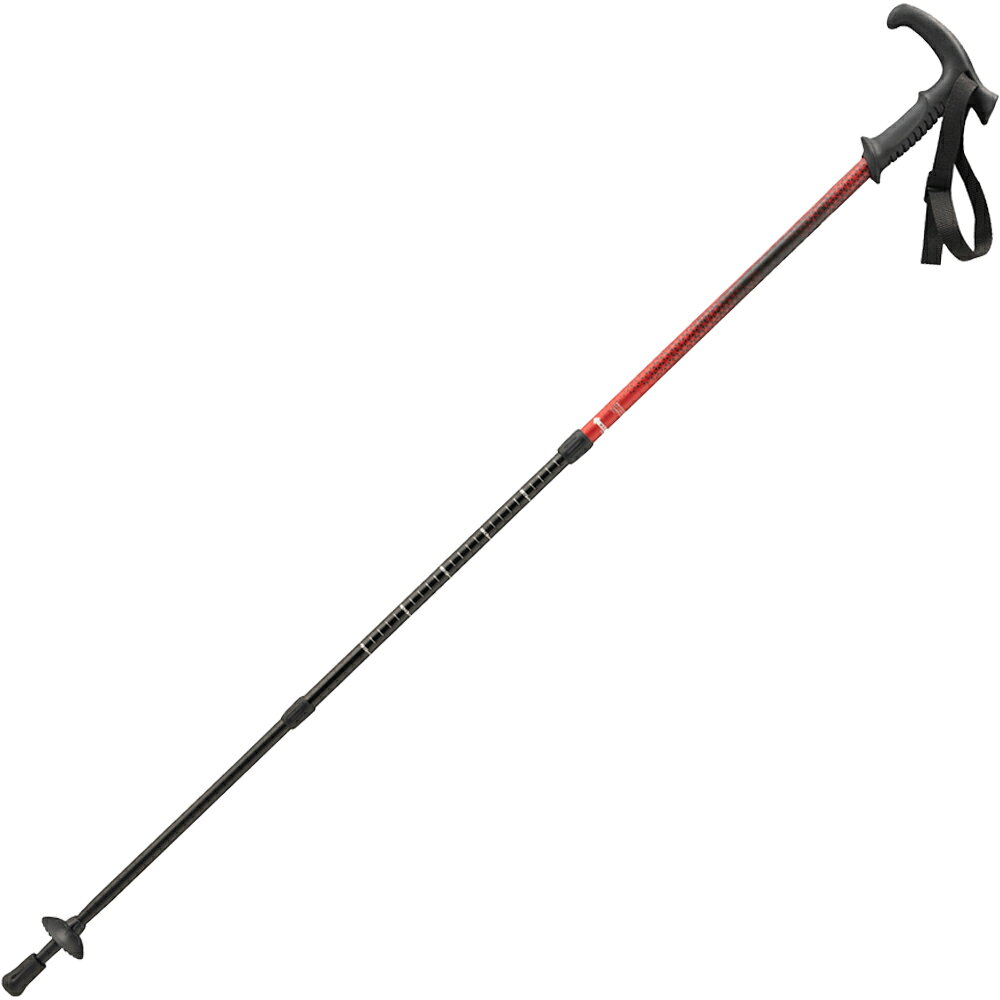 カワセ バンドック トレッキングポール システム3 レッド BD-464RD （杖・登山・ハ...