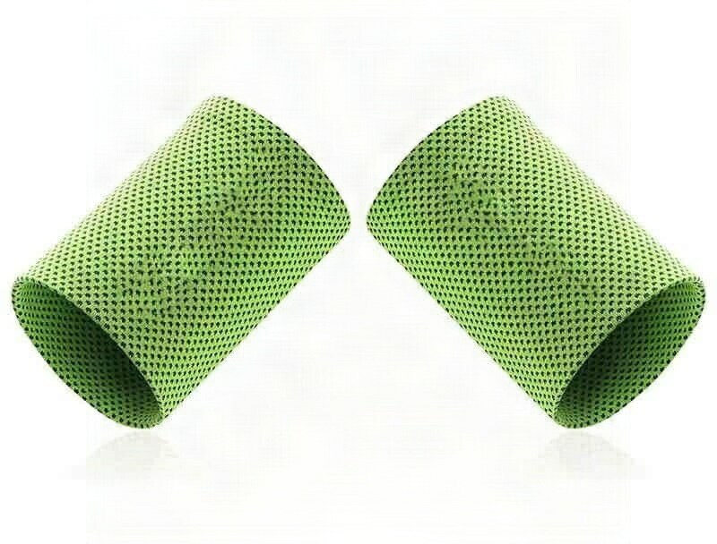 【送料無料】汗拭き 汗取り 接触冷感 薄手 吸水速乾 2個セット スポーツリストバンド 手首サポーター リストバンド