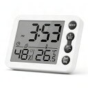 デジタル タイマー キッチンタイマー 多機能 時計 目覚まし時計 温度計 湿度計 勉強タイマー | 快適レベルマーク マグネット付き 大画面 置き掛け両用 時計 温度湿度計 「タイマー:カウントアップ カウントダウン」