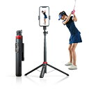 ゴルフ練習器具 スイング撮影器具 スマホスタンド ゴルフれんしゅう器具 撮影 素振り ホルダー 自撮りパッティングトレーニング補助具 アライメントスティックに対...