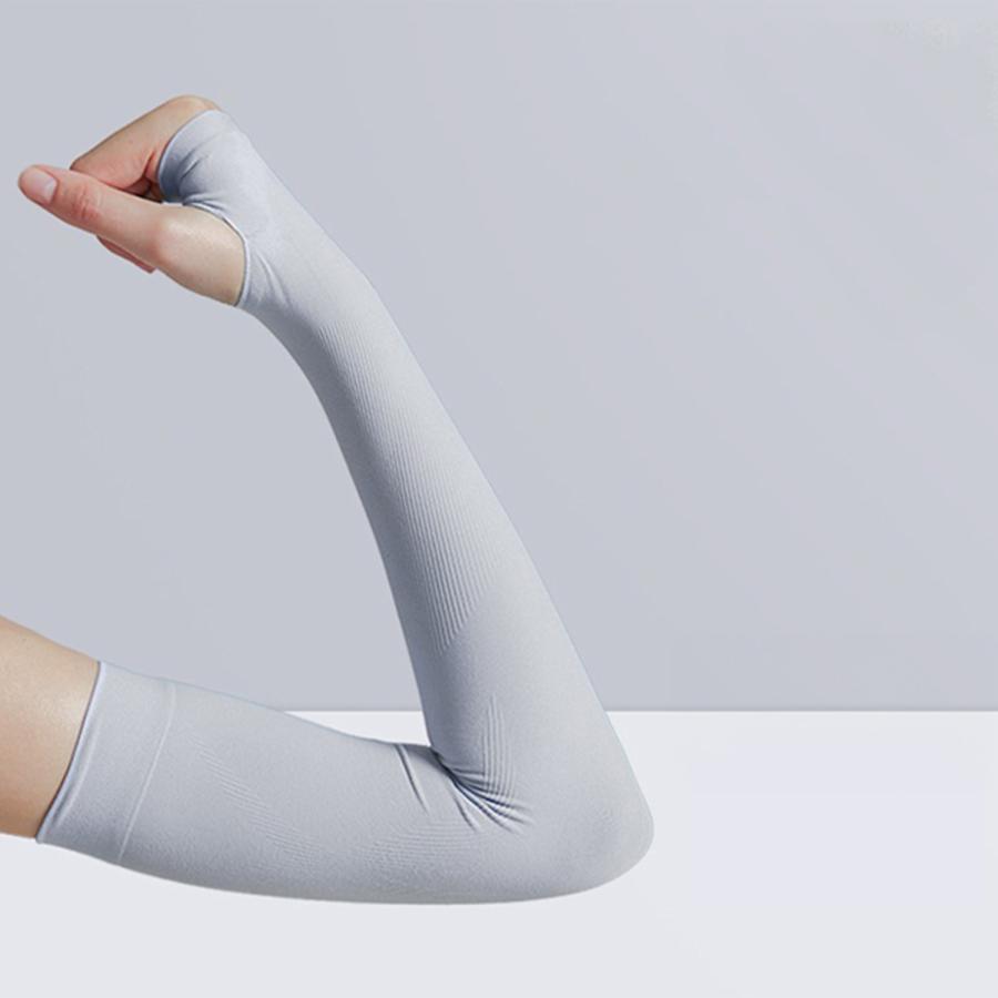 アームカバー 冷感 UVカット率99％ アイスシルク レディース uv メンズ 吸汗速乾 ひんやり クール アー..