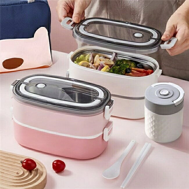 3色展開お弁当箱弁当箱保温大人子供...