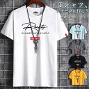 Tシャツ メンズ 半袖 丸首 英字 シンプル 大きいサイズあり お兄系 クルーネック カジュアル 夏 ゆったり トップス おしゃれ ファッション シンプル 20...