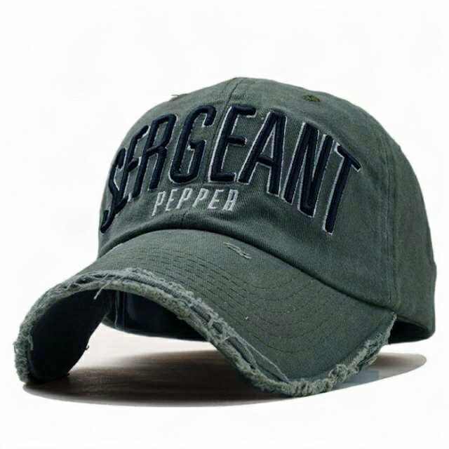 ダメージ アメカジキャップ 野球帽 ユニセックス ファッション小物 刺繍 ダメージ加工 ベースボールキ..