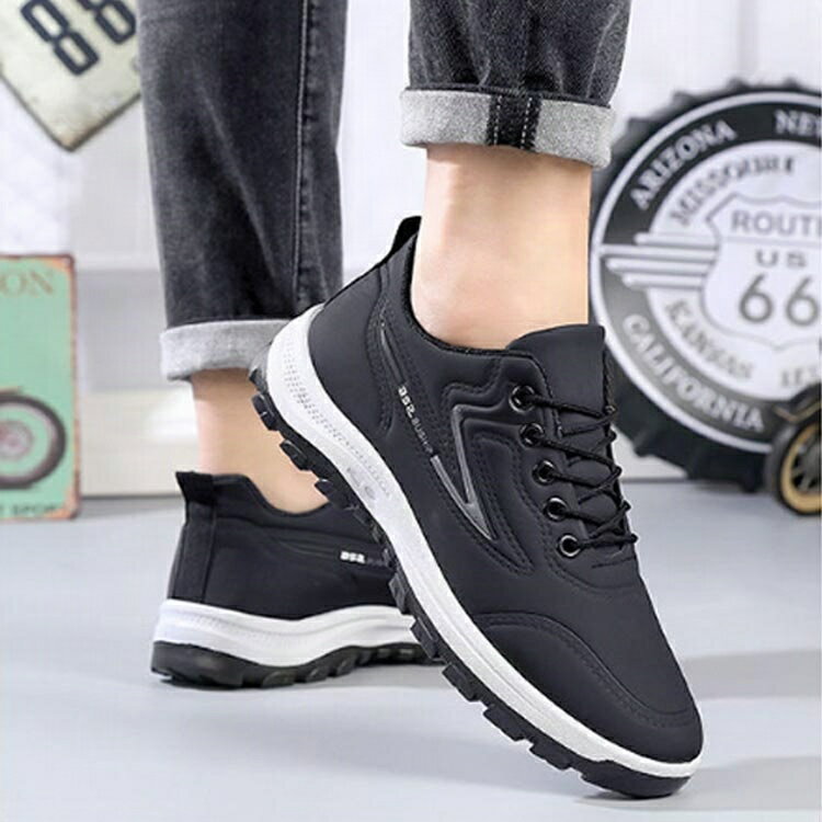 雨 軽量 防水 カジュアルシューズ スニーカー メンズ 男性用 厚底 防水シューズ ウォーキングシューズ おしゃれ 通勤 通学 晴雨兼用 登山靴 普段履き 雪 防水シューズ 運動靴 ジョギング メンズ 春 夏 秋 冬 24.5～27cm