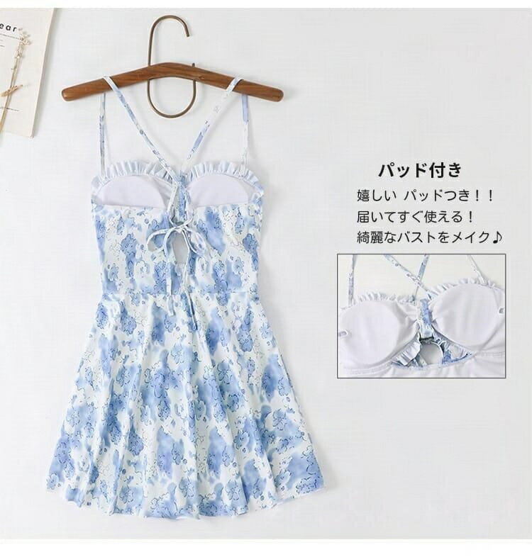 レディース水着 オールインワン ワンピース スイムウェア 学生 水着 体型カバー 長袖 中学生 ゆったり 半袖 レディース水着フィットネス レディース水着セット レディース水着競泳 可愛い S-XL 女性 着痩せ お尻カバー ins 20代 30代