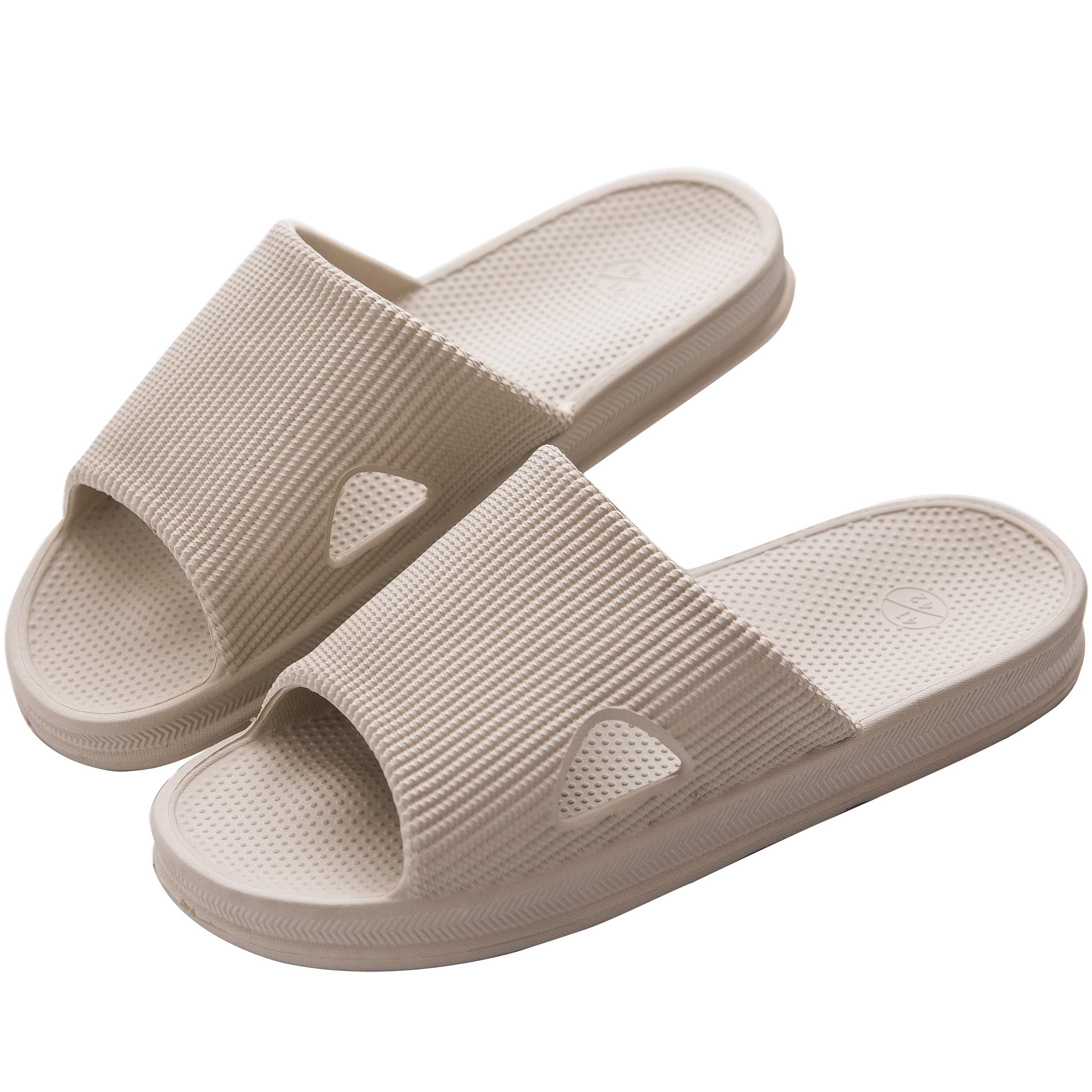 【送料無料】[KOCOTA] 抗菌防臭素材 スリッパ サンダル 超軽量 滑り止め 男女兼用 カーキ XL