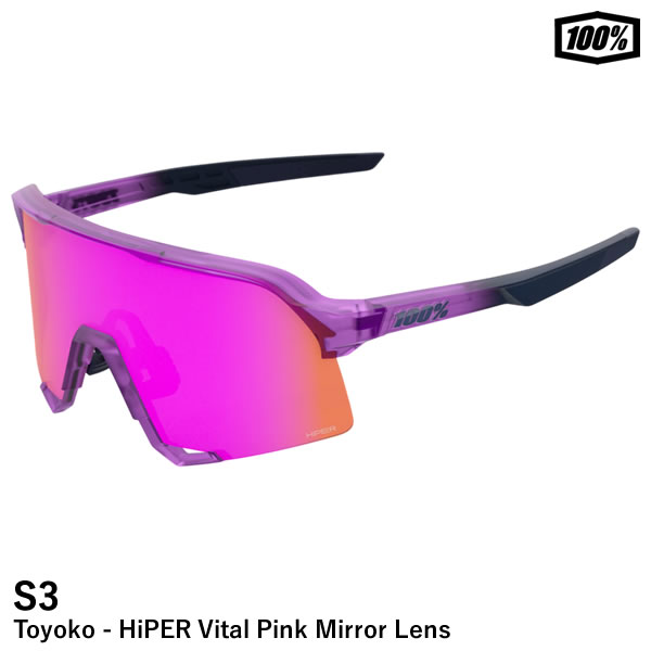 Rakuten - 【即日発送可】100%（ワンハンドレッド） 60005-10051 S3 Toyoko−HiPER Vital Pink Mirror Lens サングラス