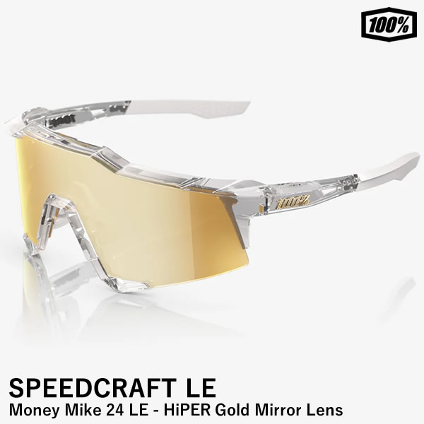 【即日発送可】100%（ワンハンドレッド） 60007-00036 SPEEDCRAFT LE - Money Mike 24 LE - HiPER Gold Mirror Lens マイケル・ハリス2世 Michael Harris II サングラス スピードクラフト