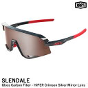 【即日発送可】100%(ワンハンドレッド) 60057-00001 SLENDALE Gloss Carbon Fiber - HiPER Crimson Silver Mirror Lens スレンデール サングラス(4)