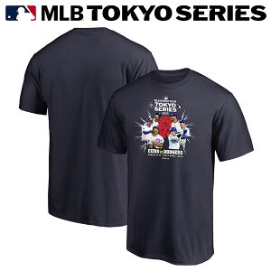 【即日発送可】ファナティクス(Fanatics) シカゴ・カブス vs ロサンゼルス・ドジャース MLB TOKYO SERIES 東京シリーズ 開幕戦 Tシャツ ネイビー 半袖 Los Angeles Dodgers Chicago Cubs ML01-25SS-0023 野球