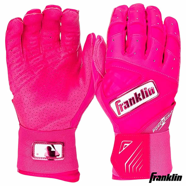Rakuten - 【即日発送可】フランクリン（Franklin） 20781 バッティング手袋 両手用 POWERSTRAP INFINITE BATTING GLOVES PINK パワーストラップ バッティンググローブ 手首サポート 野球