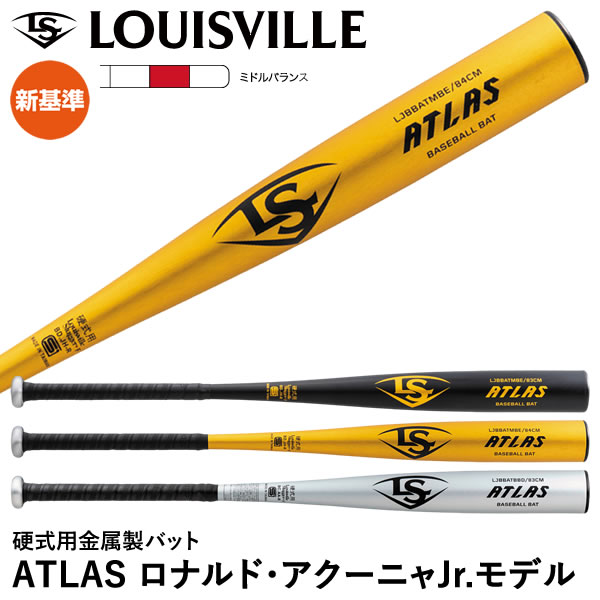 【あす楽対応】ルイスビルスラッガー Louisville Slugger 硬式金属製バット ATLAS 新基準対応 ロナルド・アクーニャJr.モデル RA13型 WBL2885010 WBL2885020 金属バット LJBBATBBD 20%OFF 野球…