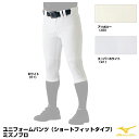 ミズノ(MIZUNO) 12JD2F06 ユニフォームパンツ ショートフィットタイプ ミズノプロ MizunoPro MP 20%OFF 野球 2025SS
