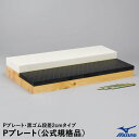 ミズノ(MIZUNO) 16JAP26300F Pプレート 木製台付き Pプレート・黒ゴム段差2cmタイプ 公式規格品 プロ仕様 ナット埋込式 10%OFF 野...