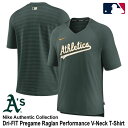 yyΉziCLiNIKEj TVc I[NhEAX`bNX Dri-FIT Pregame Raglan Performance V-Neck T-Shirt Authentic Collection MLB Oakland Athletics NACS-3EY-FZ-8WB