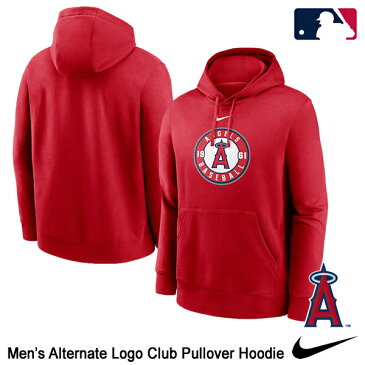 【あす楽対応】ナイキ（NIKE）　プルオーバー フーディー（パーカー）　ロサンゼルス・エンゼルス　Men's Alternate Logo Club Pullover Hoodie　MLB Los Angeles Angels　NKDK-62Q-ANG-0LJ　野球用品　2022SS