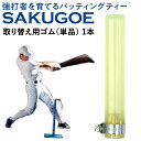 【即日発送可】SAKUGOE サクゴエ 取り替え用ゴム 野球用 1本 ver.7以降対応 強打者を育てるバッティングティー 置きティースタンド 打撃練習 ホーム...