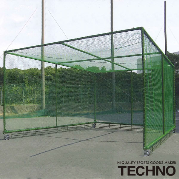 ≪メーカー直送≫テクノ（TECHNO） 1-32-110 バッティングゲージD型 送料別途見積り 受注生産 野球 ソフ..