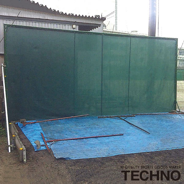 ≪メーカー直送≫テクノ（TECHNO） 1-37-100 バックスクリーン兼用ブルペンフェンス 送料別途見積り 受注..