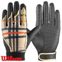 【即日発送可】<メール便対応>ウイルソン(Wilson) WB5778603 守備手袋 守備用グラブ WL-1 左手用 フィット力最重視設計 ウォッシャブル マドラスチェック 野球 2025FW