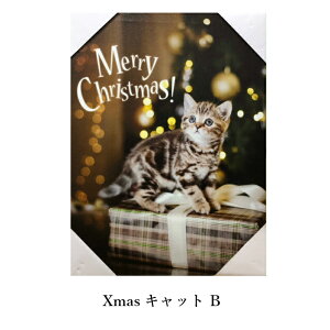 送料無料定形外郵便(特定記録)LEDキャンバスXmasキャット壁掛け式ネコねこ猫インテリア光るアートプレゼントギフト小物CATcat猫グッズ雑貨可愛いかわいいおしゃれ
