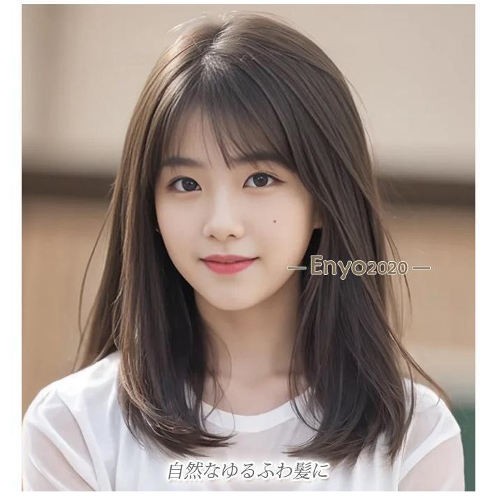 ウィッグ ロング セミロング フルウィッグ かつら ふわふわ レディース 女性 自然 小顔効果 コスプレ