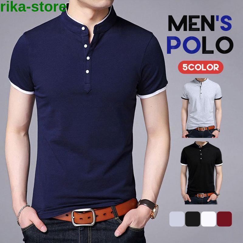 シャツ メンズ ゴルフシャツ ボタンダウン 半袖 カジュアル トップス 着痩せ スリム スポーツ ゴルフ かっこいい 部屋着 卓球 快適 吸汗速乾