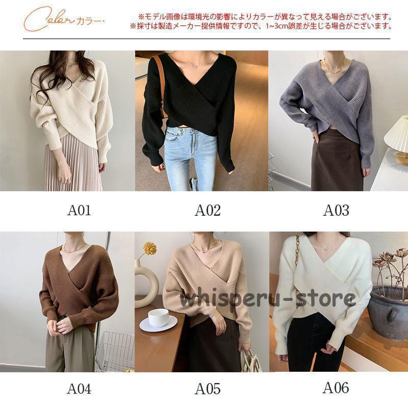 ニット レディース 秋服 ニットセーター 長袖 プルオーバー 春 秋 冬 カジュアル 秋コーデ ドルマンスリーブ Vネック 厚手 ニットソー 通勤 個性的