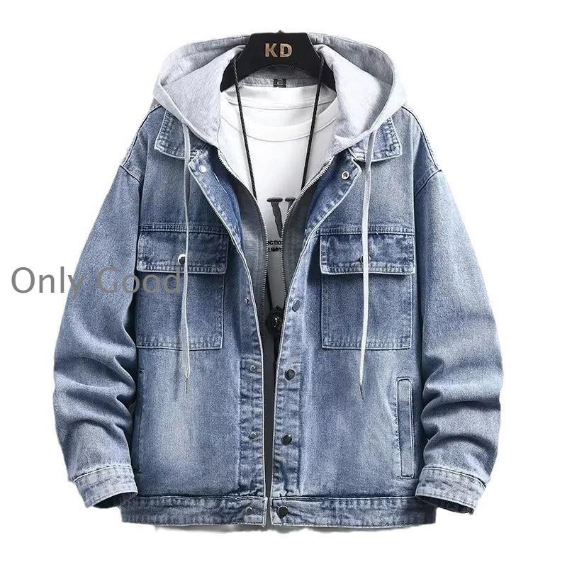 ジャケット メンズ デニムジャケット フード付き カジュアル Gジャン 秋 春 トップ アウター ミリタリ..