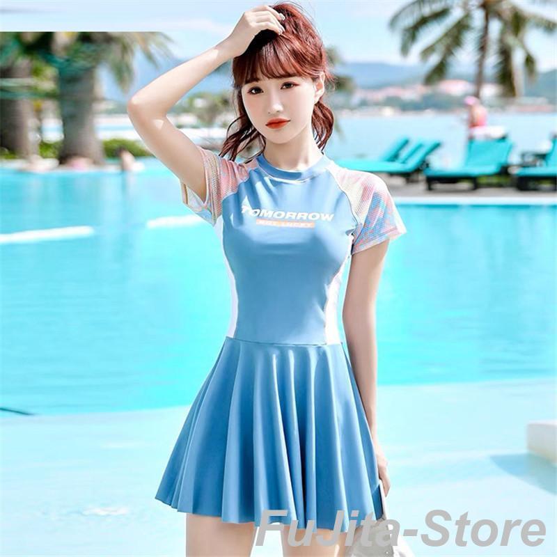 水着 レディース 体型カバー 半袖 2点セット タンキニ リゾート フィットネス スポーツ セパレート ビーチ プール ジム運動用 スイムウェア 30代 40代