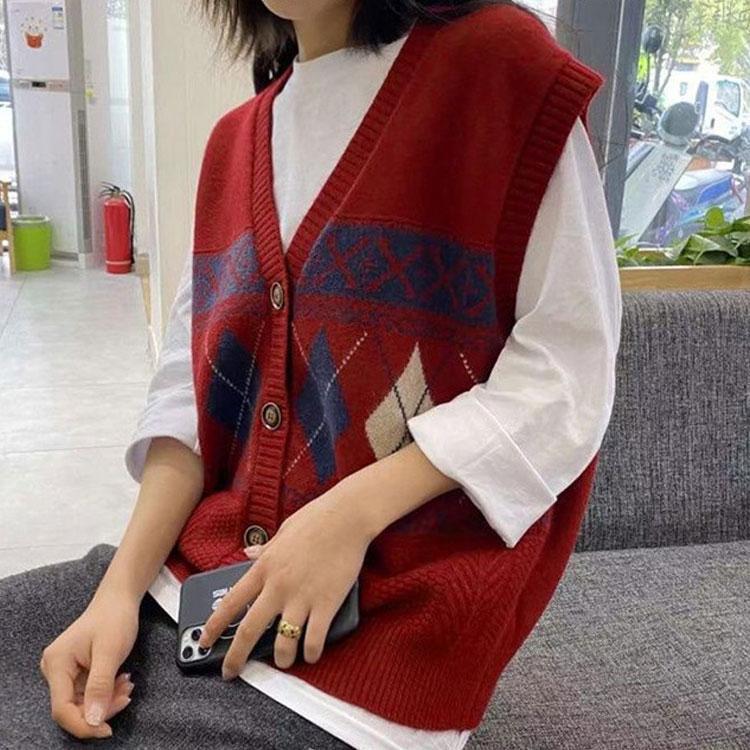 春秋冬 ニットベスト レディースニットベスト ビジネス セーター カジュアル 前開き 洗える ビジネスベスト 女性 インナー ニットチョッキ