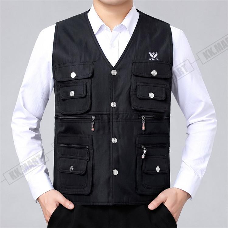 メンズ 多機能ベスト マルチポケット 便利なお釣りベスト おしゃれアウトドアベスト ゴルフ スポーツ 作業服 カメラマン 登山 ミリタリー